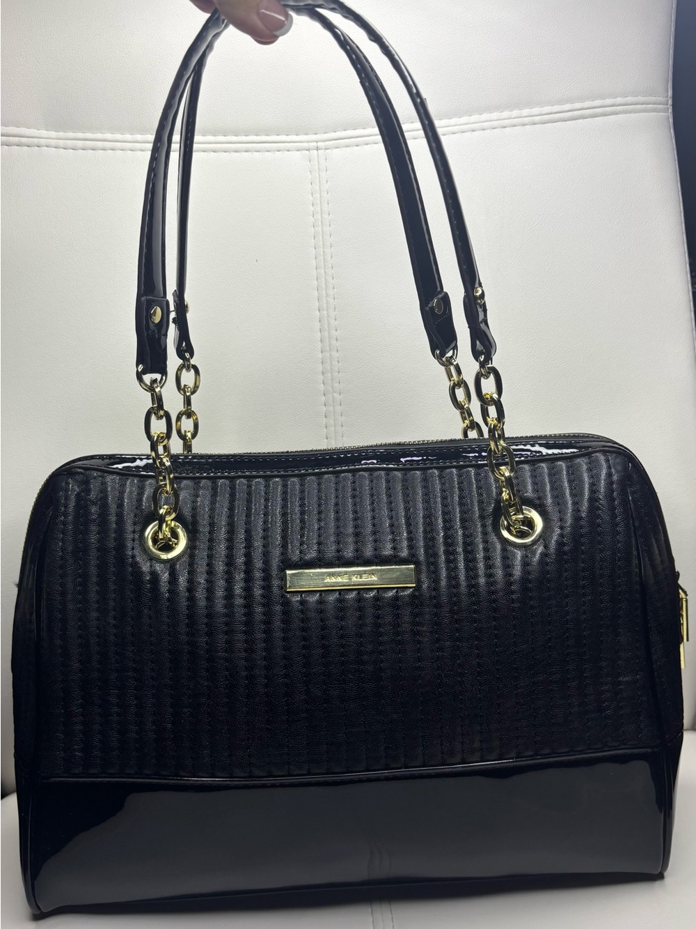 Anne Klein "Change The Channel" Duffle Satchel / Top Handle Shoulder Bag